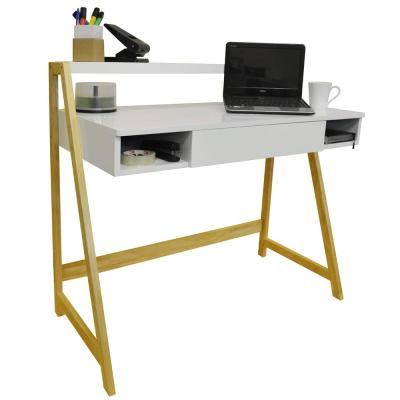 China (Size) Retro White / Brown Adjustable Workstation Desk Computer Desk Dressing Table for sale