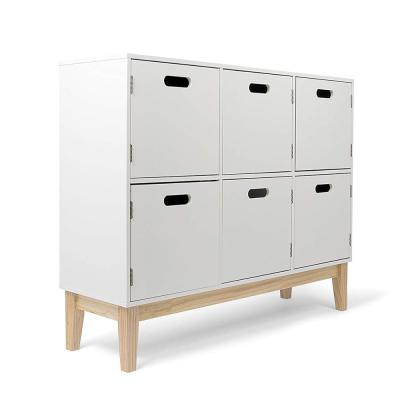 China Lovely Modern Wooden White Side Cabinet Designs For Kids Bedroom for sale