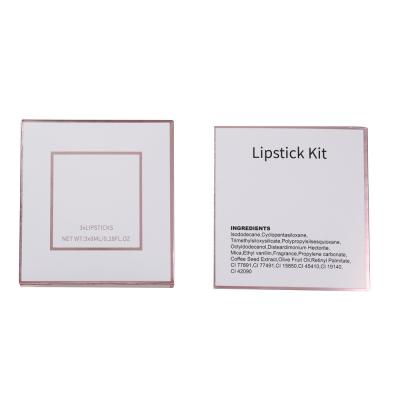 China Wholesale Box Matte Lip Gloss Waterproof Private Label Cosmetics Lip Gloss Kit Custom Packing for sale