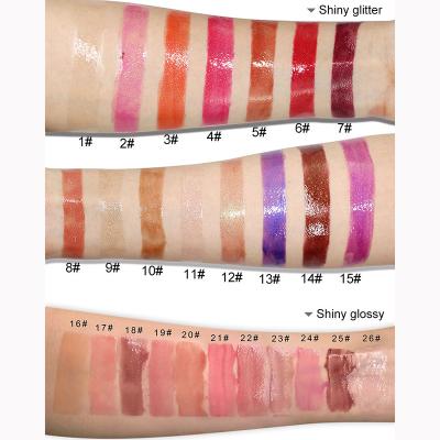 China Waterproof No Logo Clear Lip Gloss Moisturizing Glossy Lip Gloss Glitter Gloss Lip Gloss for sale