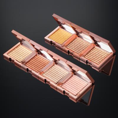 China 2021 Private Label Highlighter Bar 4 Colors OEM/ODM Highlight Palette Waterproof High Quality Makeup for sale