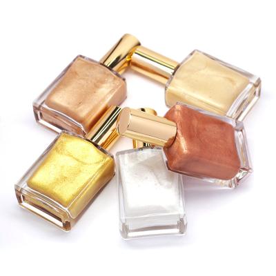 China Oil Waterproof Cosmetics Shimmer Cream Body Bronzer Shimmer Makeup Private Label Liquid Highlighter Bar for sale