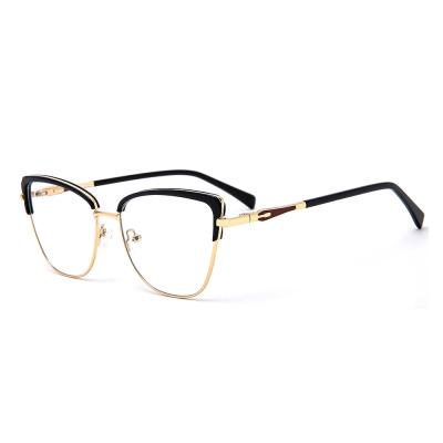 China Cat Eye Frame For Unisex Metal Glass Optical Frame Eye Wear With High Quality In Stock for sale