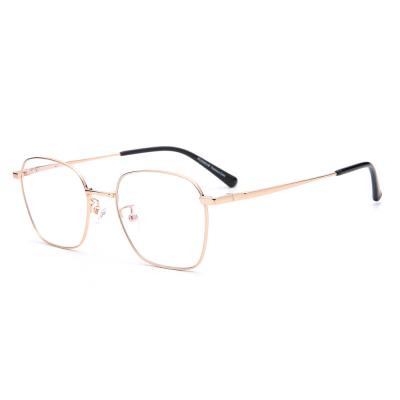 China High Quality Metal Glass Wear Optical Frame Fashionable Unisex Square Metal Frame Ready Running for sale