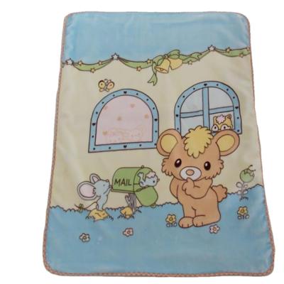 China Fashion Anti-static 100% Polyester Warm Soft And Comfortable Printing Baby Blanket And Plush For Home for sale