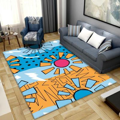 China Hot selling Amazon premio 3D printing anti-slip kids ply carpet baby mat and blankets 4D animated 3D rugs for sale