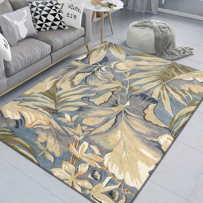 China Cheap price washable 3d printed velvet flower shape modern design living room carpets and blankets crystal decorations for sale