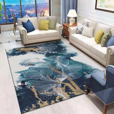 China Luxury Washable Hotel Waterproof 3d Printing And Derying Living Room Floor Mat Rugs Covers Carpets For Flooring for sale