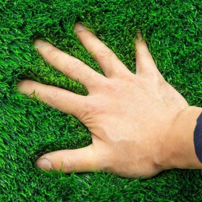 China Soccer Field High Simulation Artificial Grass Mat PP Turf Grass Landscaping Lawn Tile For Playground Soccer Field for sale