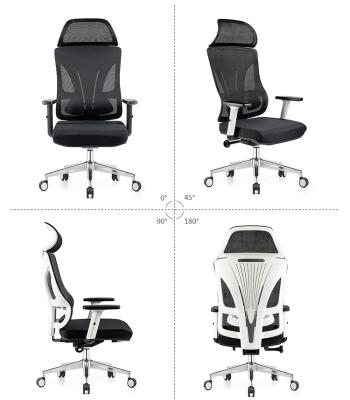 China (Size) China Furniture Manager Staff Executive Luxury Comfortable Ergonomic High Back With Adjustable Headrest Full Mesh Office Chairs for sale