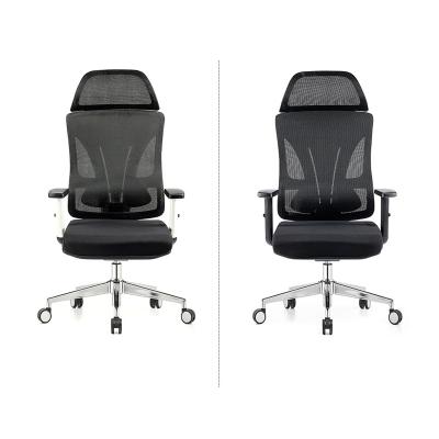 China Ergonomic Office Chairs Luxury Furniture High Waist Commercial Mesh Adjustable Chair Back (Waist) Ergonomic Chairs For Manager Staff Work for sale