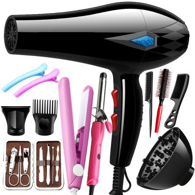 China Ionic High Quality 9 In 1 Hair Styling Hair Blow 3 Set Negative Heat Settings 5 ​​Accessories Curling Ionic Hair Dryer For Travel&home for sale