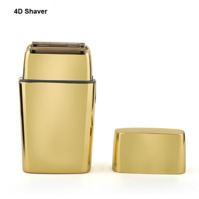 China Outdoor Wholesale Double Blade Swapping Foil Shavers Aluminum 4D Full Metal Housing Electric Shavers For Men for sale