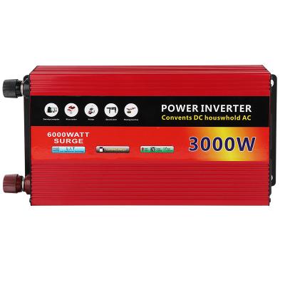 China Aluminum Alloy Shell Factory Sale Power Inverter Convents Household DC High Power AC 3000W Smart Inverter for sale