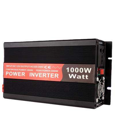 China For Home/Car/Outdoor Smart Solar Power Inverter DC12V 24V To AC110V 220V 1000W Modified Invert Sine Wave Inverter Digit for sale