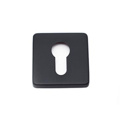 China Modern hot sale OEM ODM brass lock set factory square escutcheon good quality black color for sale