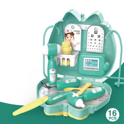 China Plastic Backpack Kids Simulation Doctor Dentist Cartoon Tool Pretend Play Set Plastic Toys for sale