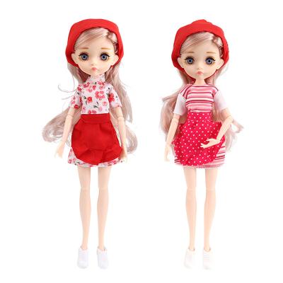 China Cartoon Toy New Arrival Bjd Doll 26cm 1/6 Blue Eyeball Artificial Eyelashes Baking Theme Toys For Girls Gift for sale