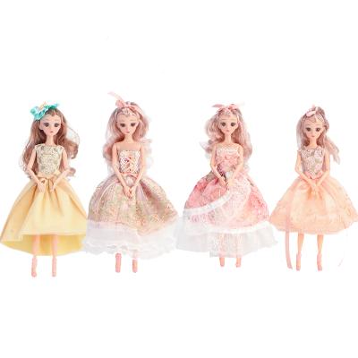 China Original Princess Dress Pop Star Makeup Baby Bjd Doll Toy Girl Birthday Present Formal Movable 1/6 26cm for sale