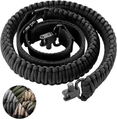 China 2 Point Paracord Adjustable 7 Slots Shoulder 5 Sling Buckle Strap Core Nylon Belt Accessories Tactical for sale