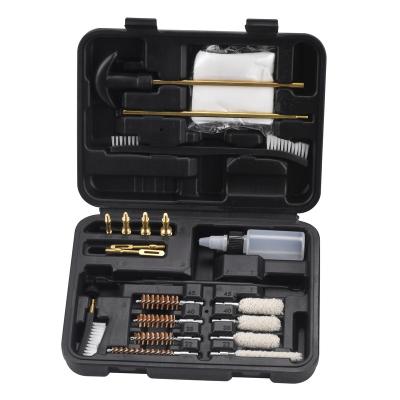 China Barrel Version Gun Kit 9mm/.357.22.45.40 Caliber Gun Cleaning Cleaning Kit and Handheld Brass Brush for sale