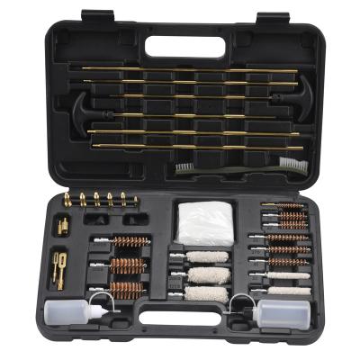 China Barrel Gun Cleaning Cleaning Kit for All Firearms with High End Brass Brushes, Brooms, Tips, Extended Rods for sale