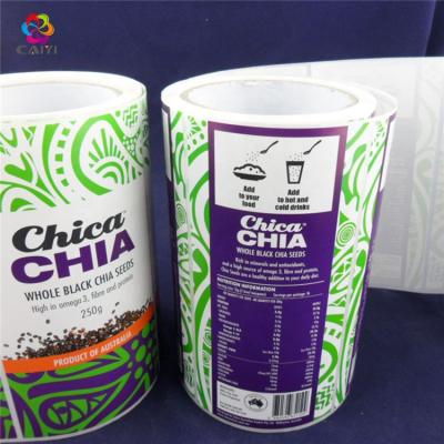 China New Waterproof Sticker Designs Printing Sticker Label Paper Labels for sale