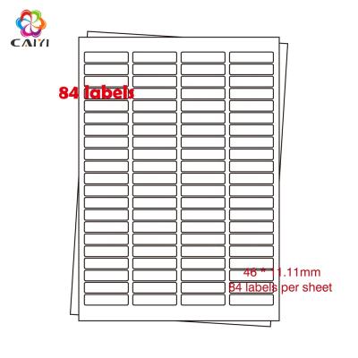 China A4 84 Stickers Compatible Sticker Label Laser/Inkjet Printing Paper Labels per Sheet Adhesive Labels for Laser/Inkjet Printer for sale