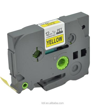 China COMPATIBLE compatible tze label cassette for Brother P Touch TZe-631 black on yellow for sale