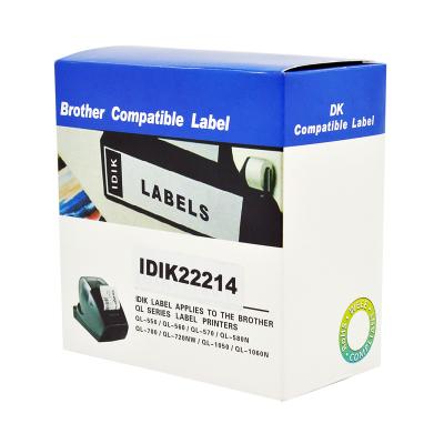 China Heat Sensitive For Brother Printer Continuous Length Tapes DK Compatible Label Tape DK22214 , DK2214 for sale