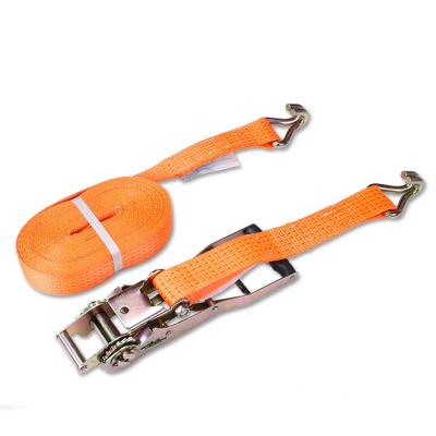 China Polyester 50mm x 10m 5t Ratchet Buckle Tie Down Strap Heavy Duty Ergo Reverse Straps for sale