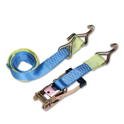 China Polyester 50mm Australian 5T Ratchet Tie Down Assembly With Single J-Hooks for sale