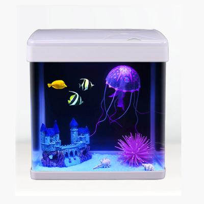 China Mini Viable Glass Aquarium Water Tank Tabletop Aquarium From Minjiang for sale