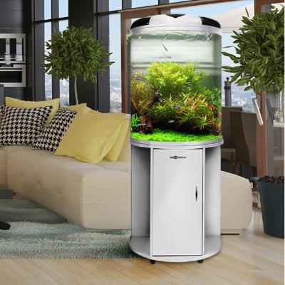 China Minjiang Sustainable Upgrade Innovative Glass Aquarium Compressor Marine Aquarium for sale