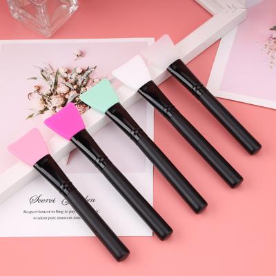 China Make Up New Silicone Face Mask Brush Silicone Facial Mask Beauty Tool DIY Stick Brush for sale