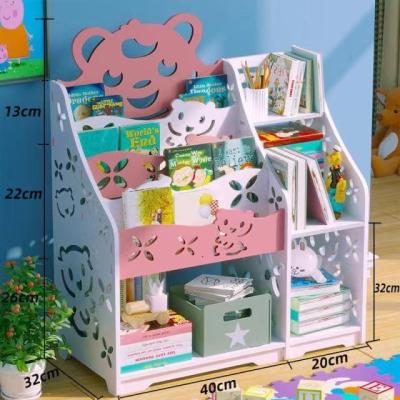 China Hot Selling Wooden Plastic Children's Desk Rack Board Storage Box Display Rack (Foam PVC Board) for sale