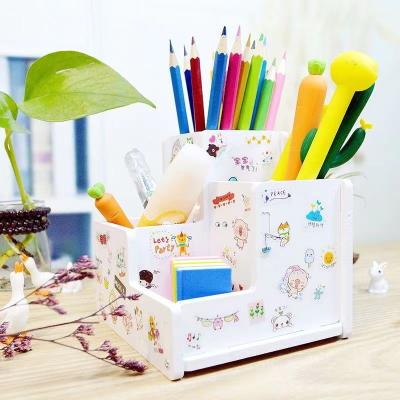 China Office Hotel Home Foamed PVC Panel Multifunctional Children's Desk Storage Box (Wood-Plastic Board) for sale