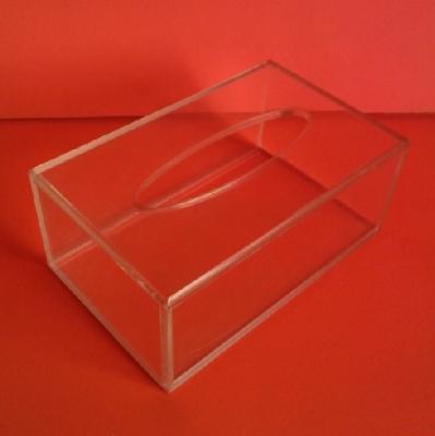 China Customized Hot-selling High-end Tissue Rack Fashion Transparent Acrylic Box for sale