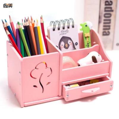 China 100% Eco-friendly Multifunctional Foam PVC Board Desktop Storage Boxes (wood-plastic board) for sale