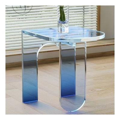 China Showing Nordic Minimalist Table Art Luxury Coffee Table Custom Design Transparent Stable Goods Fashion Design for sale