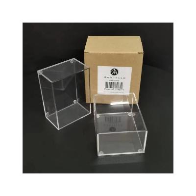 China Durable Plastic Small Rectangular Storage Tissue Box Small Clear Tissue Box for sale