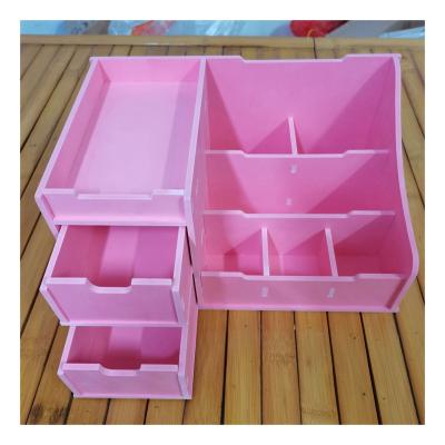 China Deploying Convenient Goods Storage Box Pink Student Organizer Multifunctional Storage Box for sale