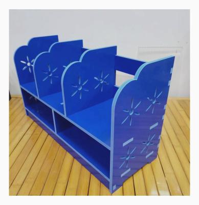 China Deployment of goods students shelves multi-function blue storage box acrylic plastic storage box for sale