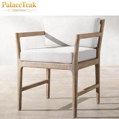 China Outdoor Palace Furniture Teak Most Popular Wooden Outdoor Patio Furniture Simple Teak Dining Armchair Wholesale for sale