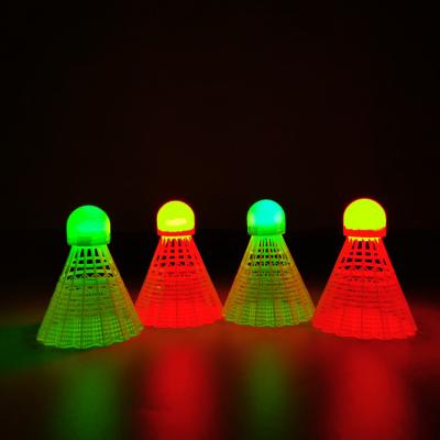 China Nylon Leaf OEM Badminton Shuttlecock Led Shuttlecock Green Red Light for sale