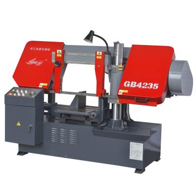 China Industrial Metal Cutting Horizontal Semi-automatic Band Saw Machine GB4235 for sale