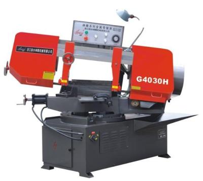 China Garment Shops GB4030H 45 Degree 60 Degree 90 Degree Angle Cutting Rotary Band Saw Metal Working Machine for sale