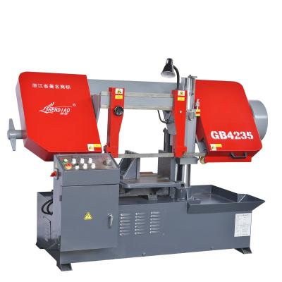 China Industrial metal cutting band saw semi-automatic pipe cutting machinery GB4235 metal band sawing machine for sale