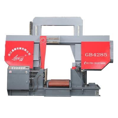 China Industrial Semi-automatic Double Column Arm Metal Cutter Horizontal Band Sawing Machine GB4285 for sale