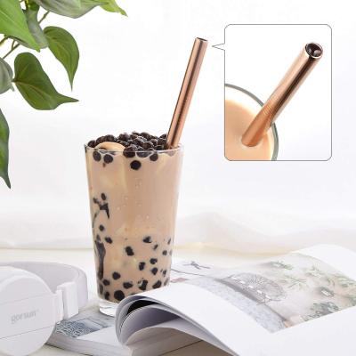 China Viable Viable Svin 304 Stainless Steel Boba Portable Reusable Drinking Straws With Brush for sale